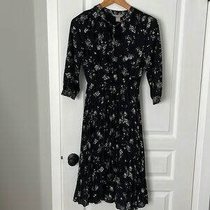 Perfect condition H&M floral print midi dress size 0